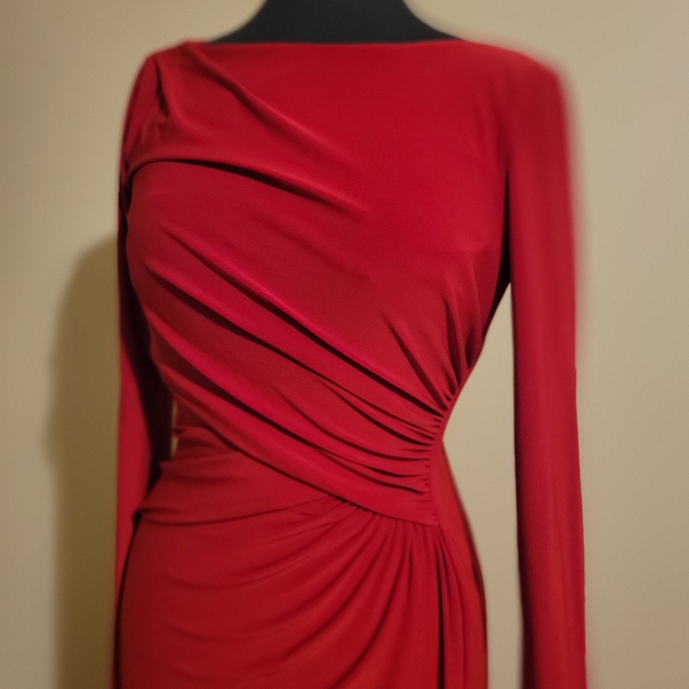 Lauren Ralph Lauren Red Long Sleeve Dress - Picture 7 of 7